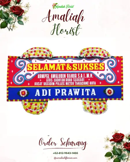 Papan Bunga Ucapan Selamat Pengabean